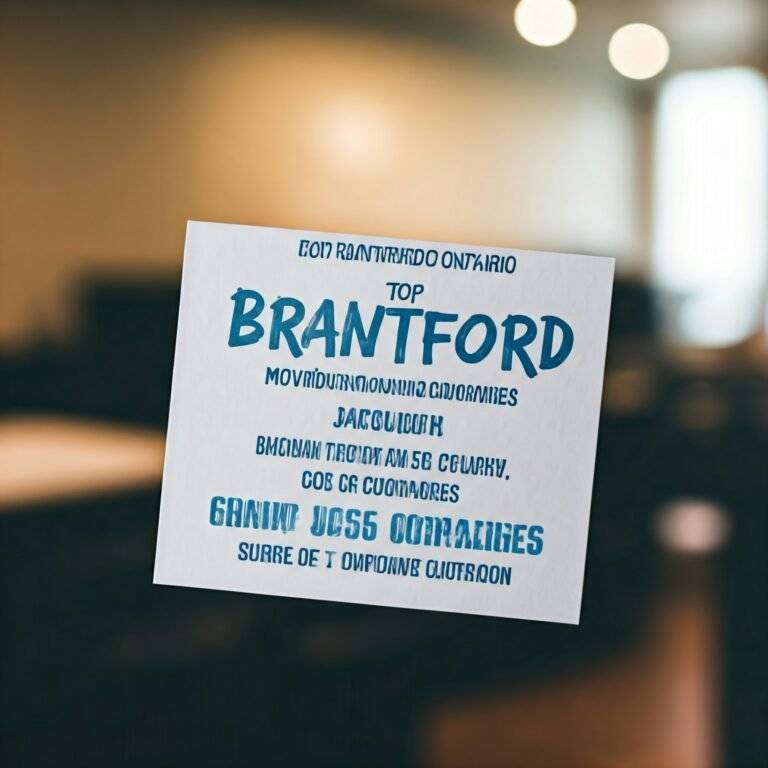 Top Moving Companies in brantford Ontario